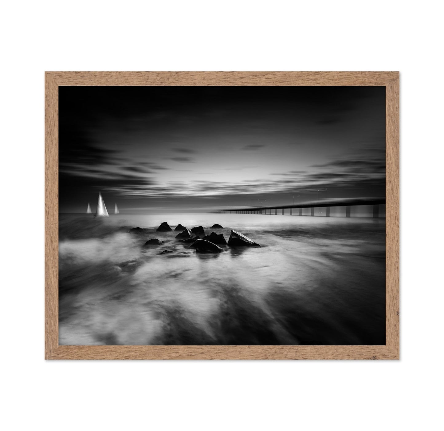 Pier And Sailing Night