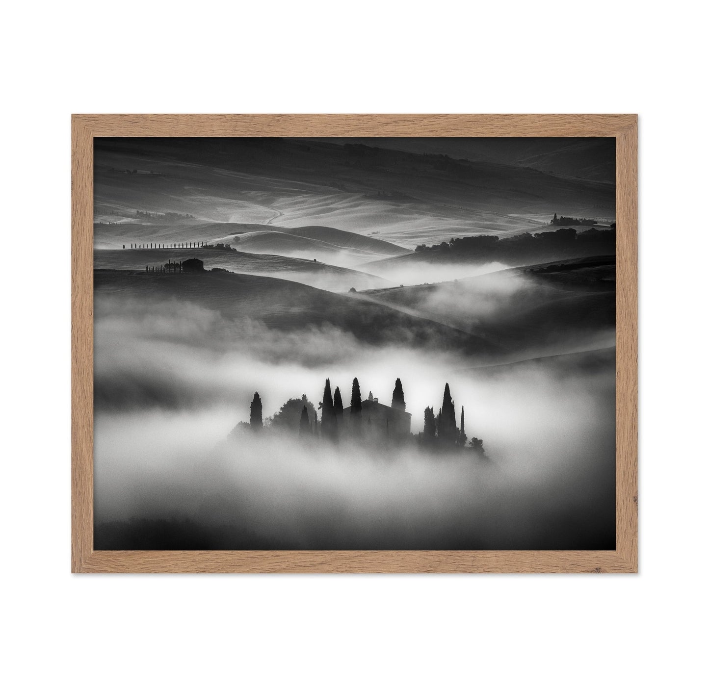 Foggy Tuscan Hills