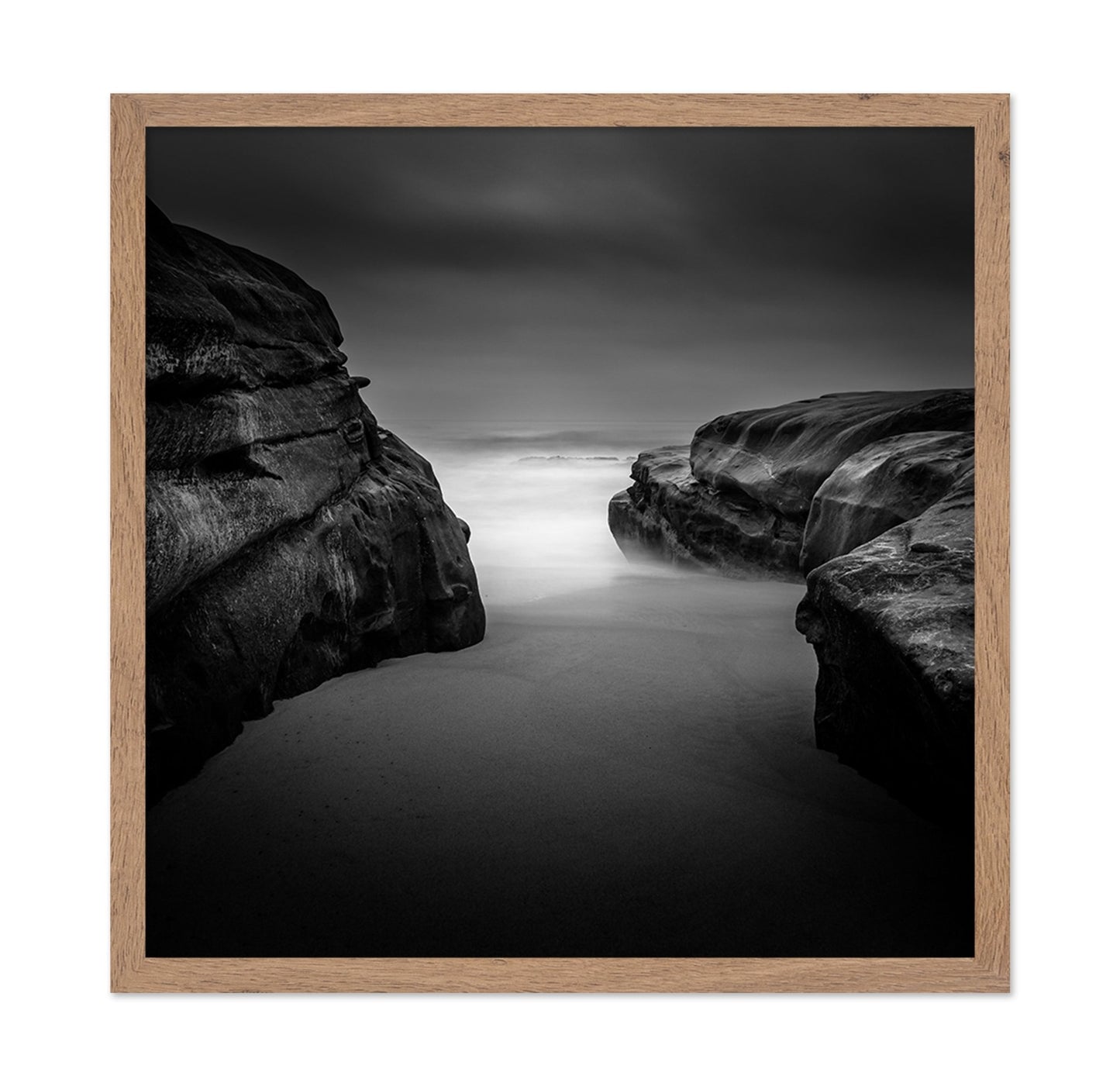Foggy Coastal Rocks