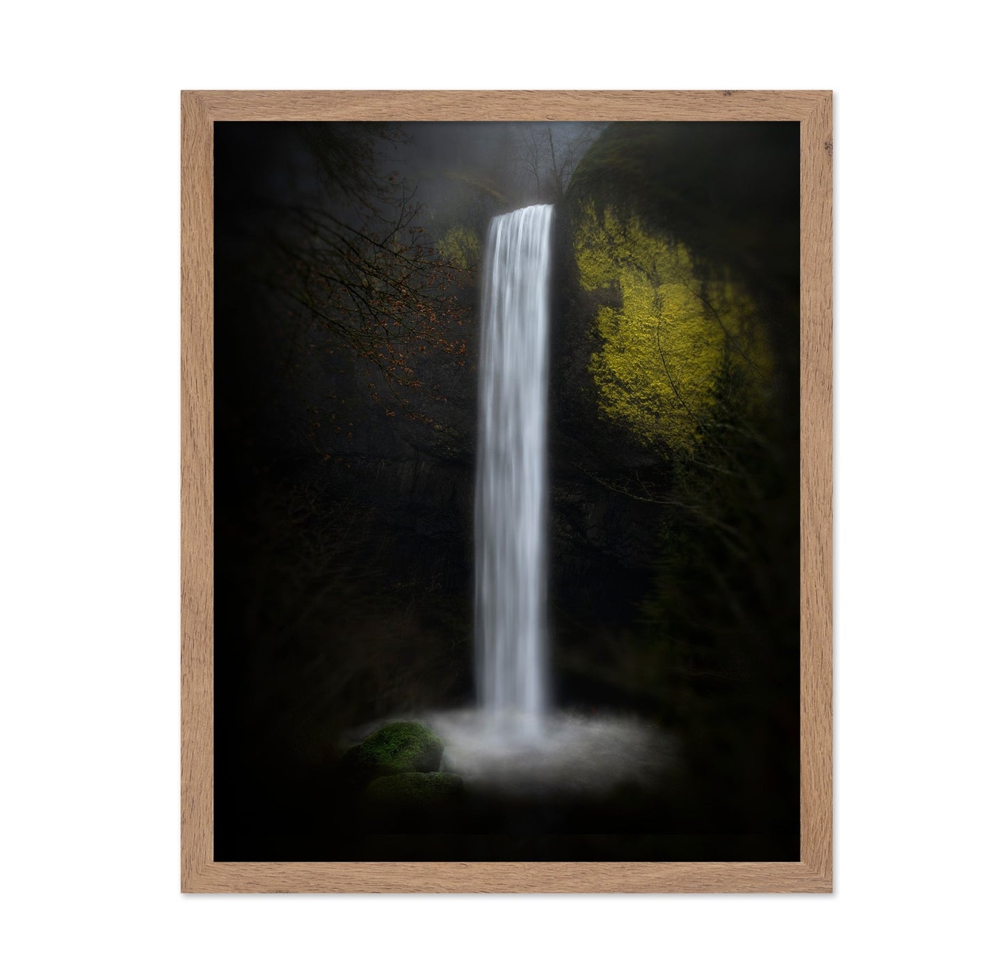 Misty Forest Waterfall