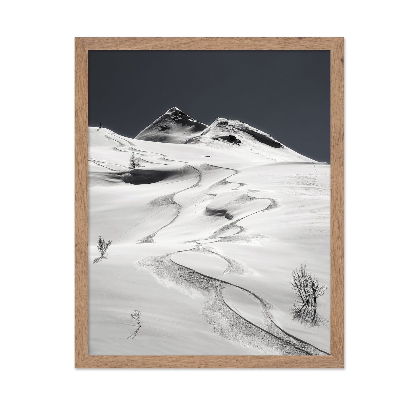 Snow Tracks Mountain