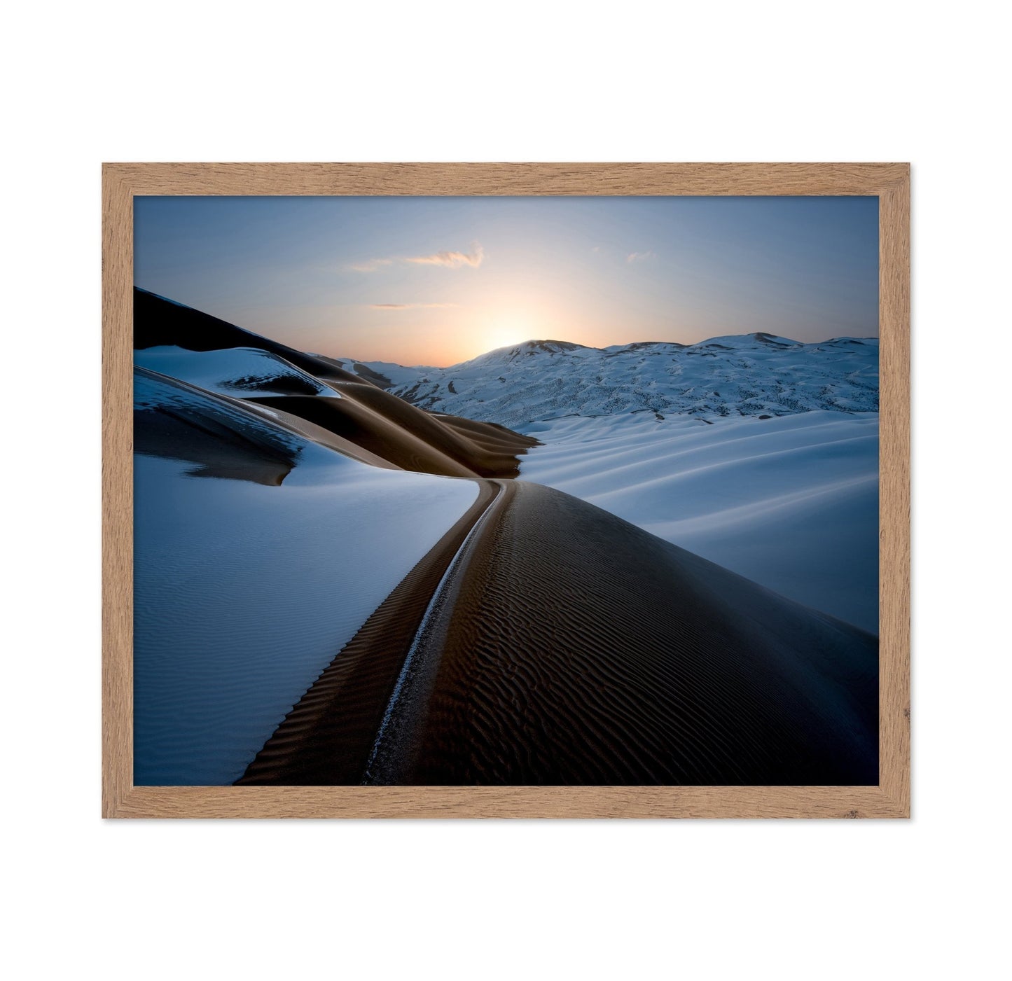 Snowy Desert Ridge