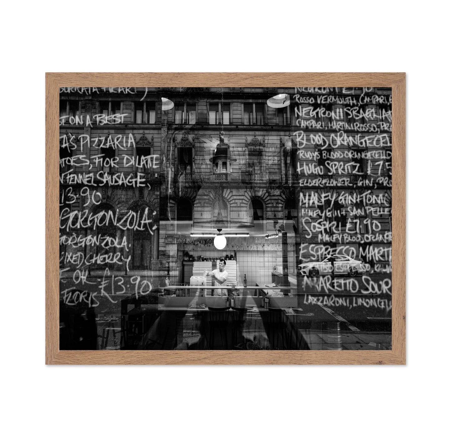 Bistro Window Reflections