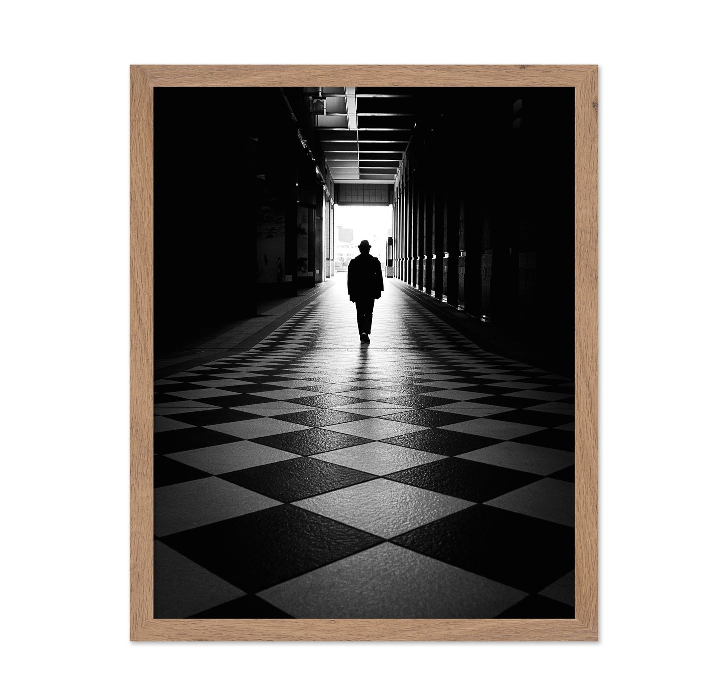 Hallway Silhouette Walk