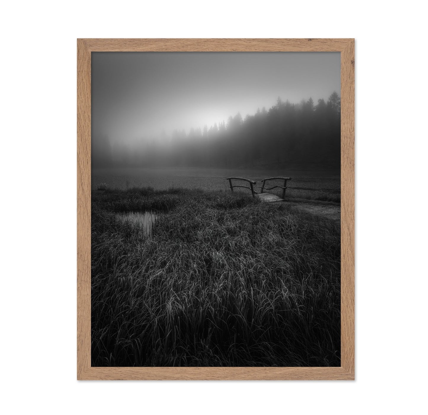 Misty Lake Bridge