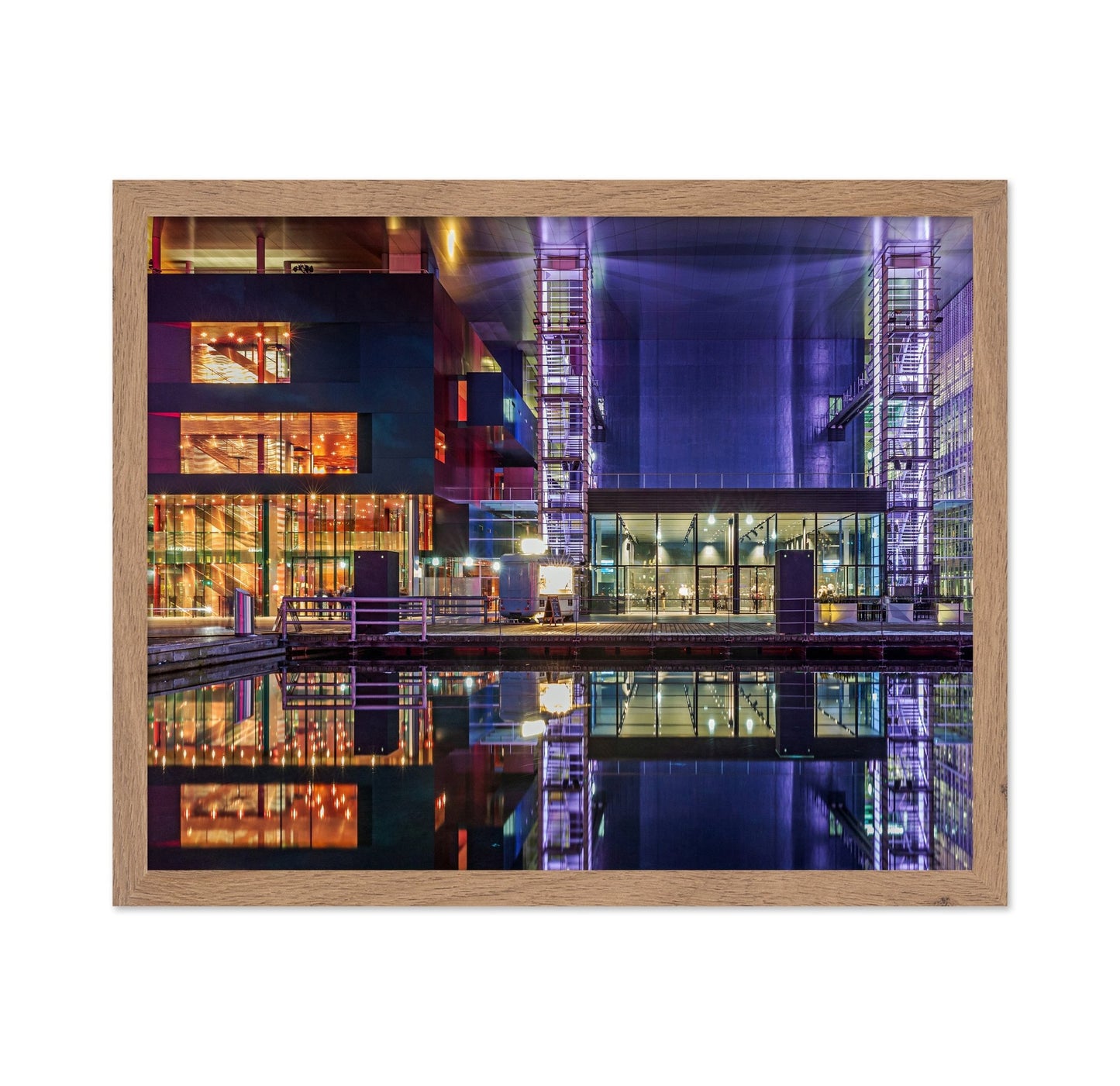 Neon Urban Reflection