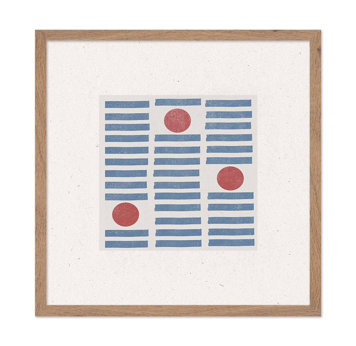 Blue Grid Red Dots