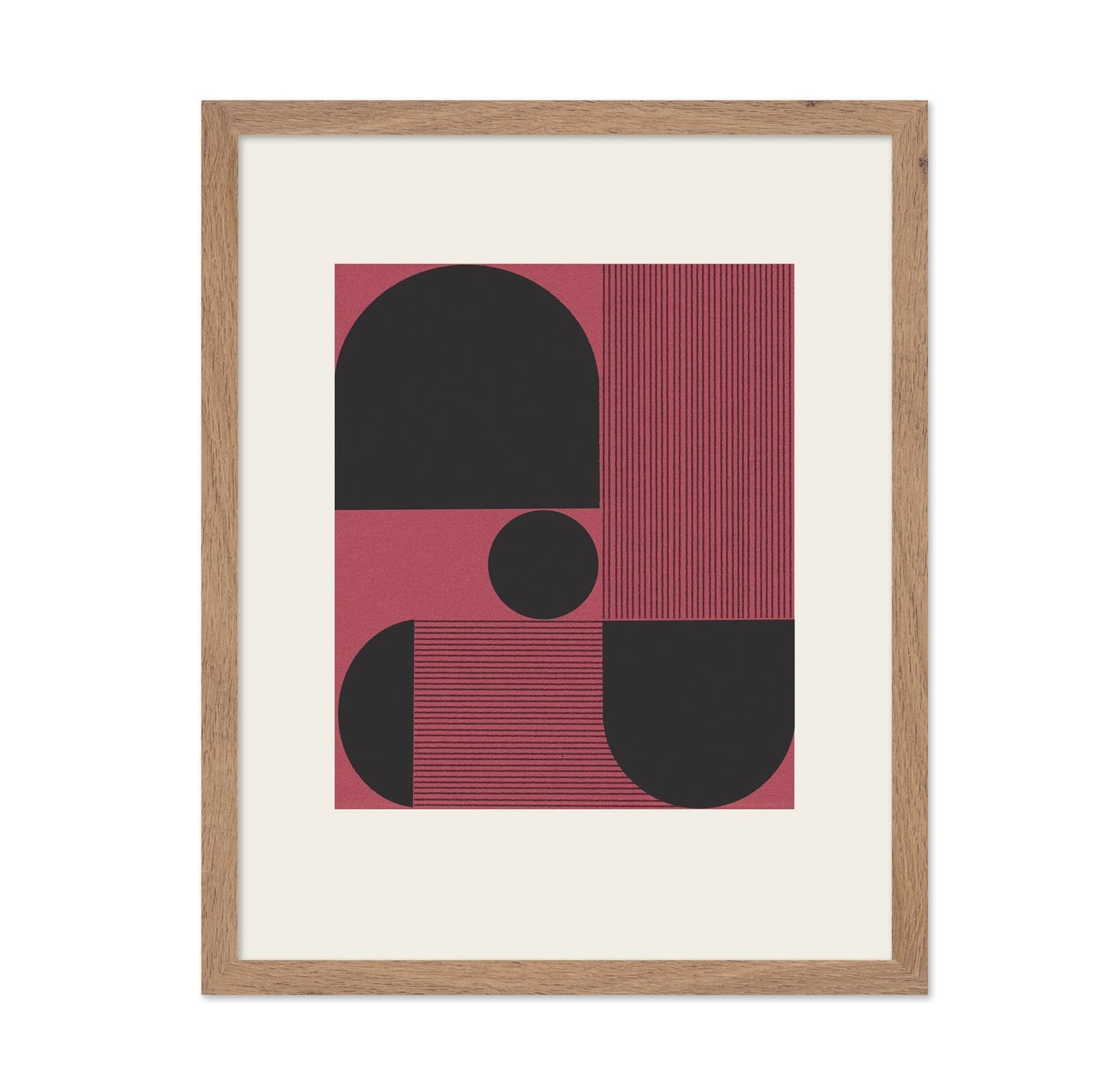 Red Geometric Balance No2