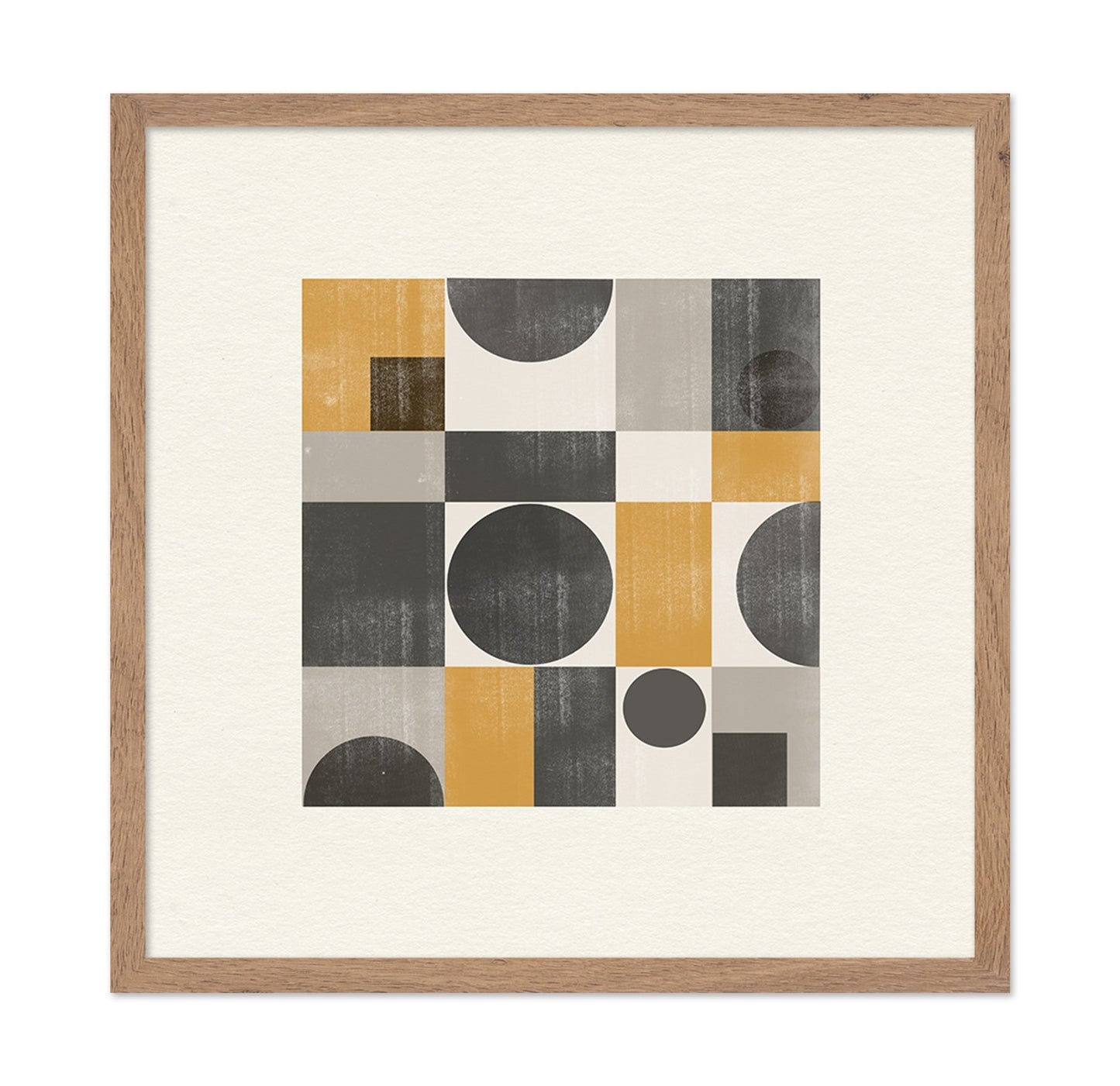 Mustard Geometric Abstract