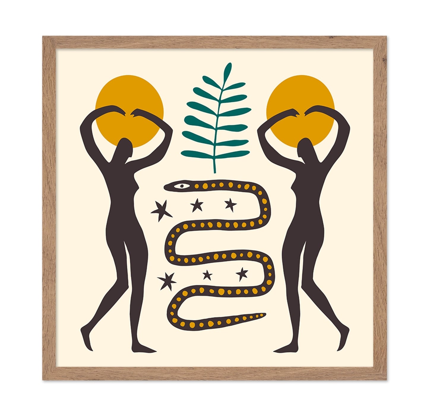 Tribal Sun Snake Art