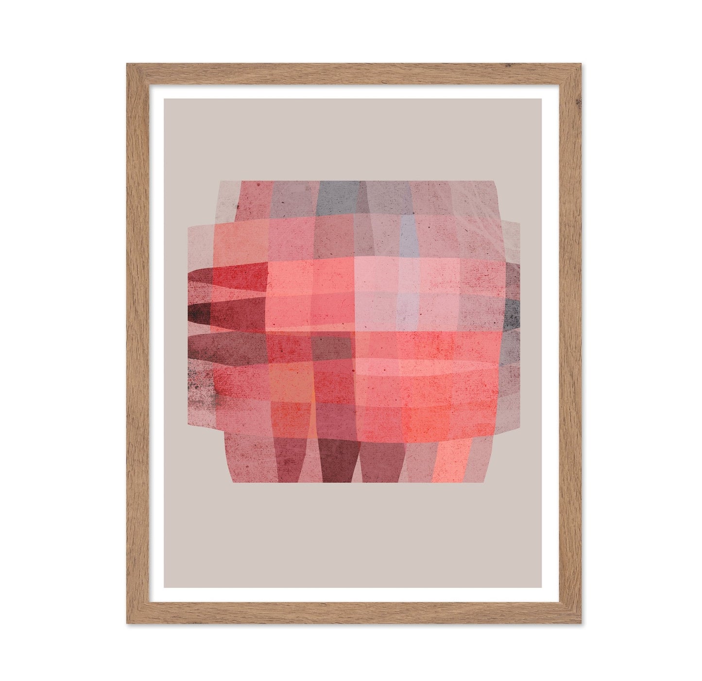 Red Geometric Layers