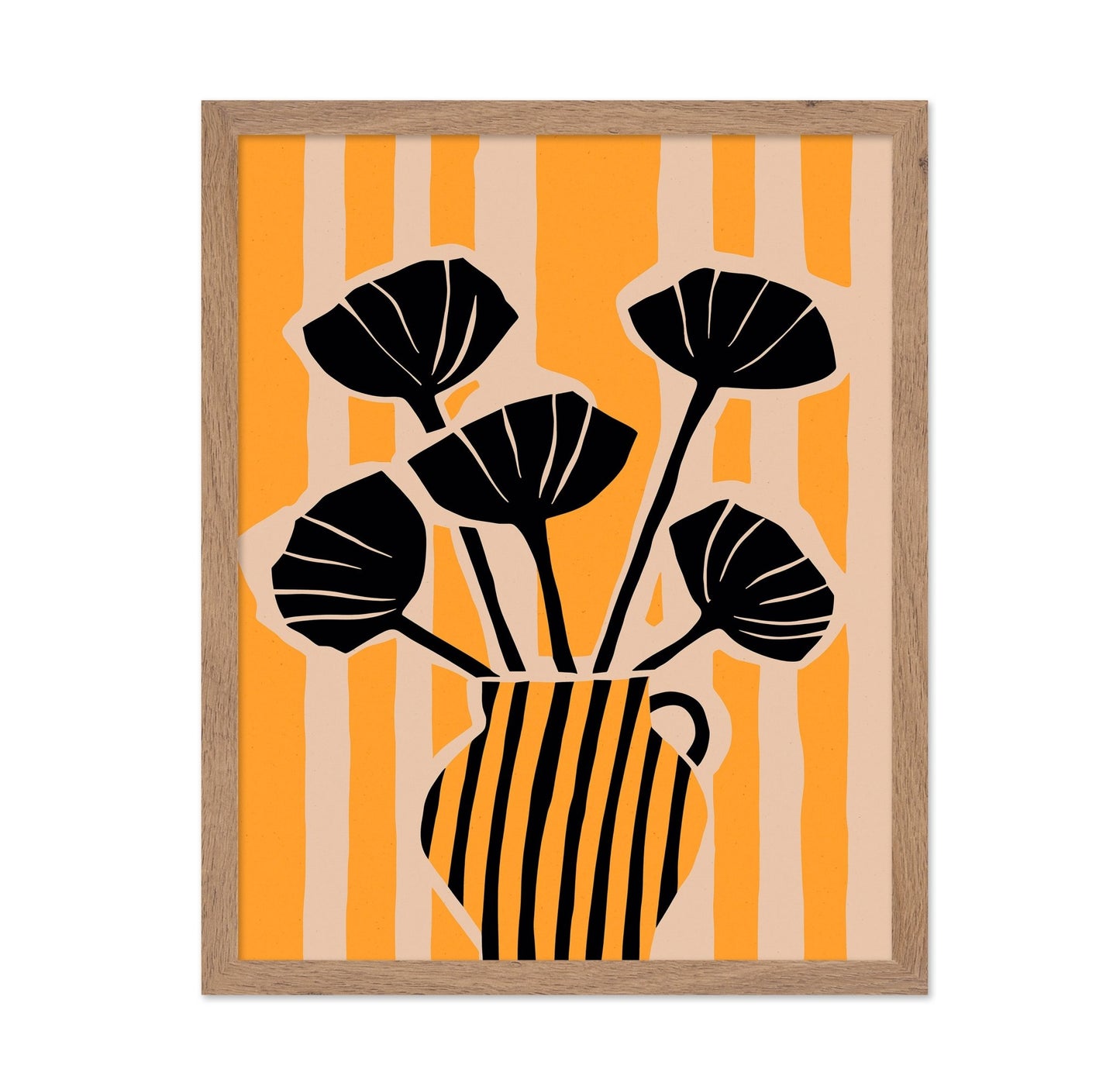 Bold Floral Silhouette No2