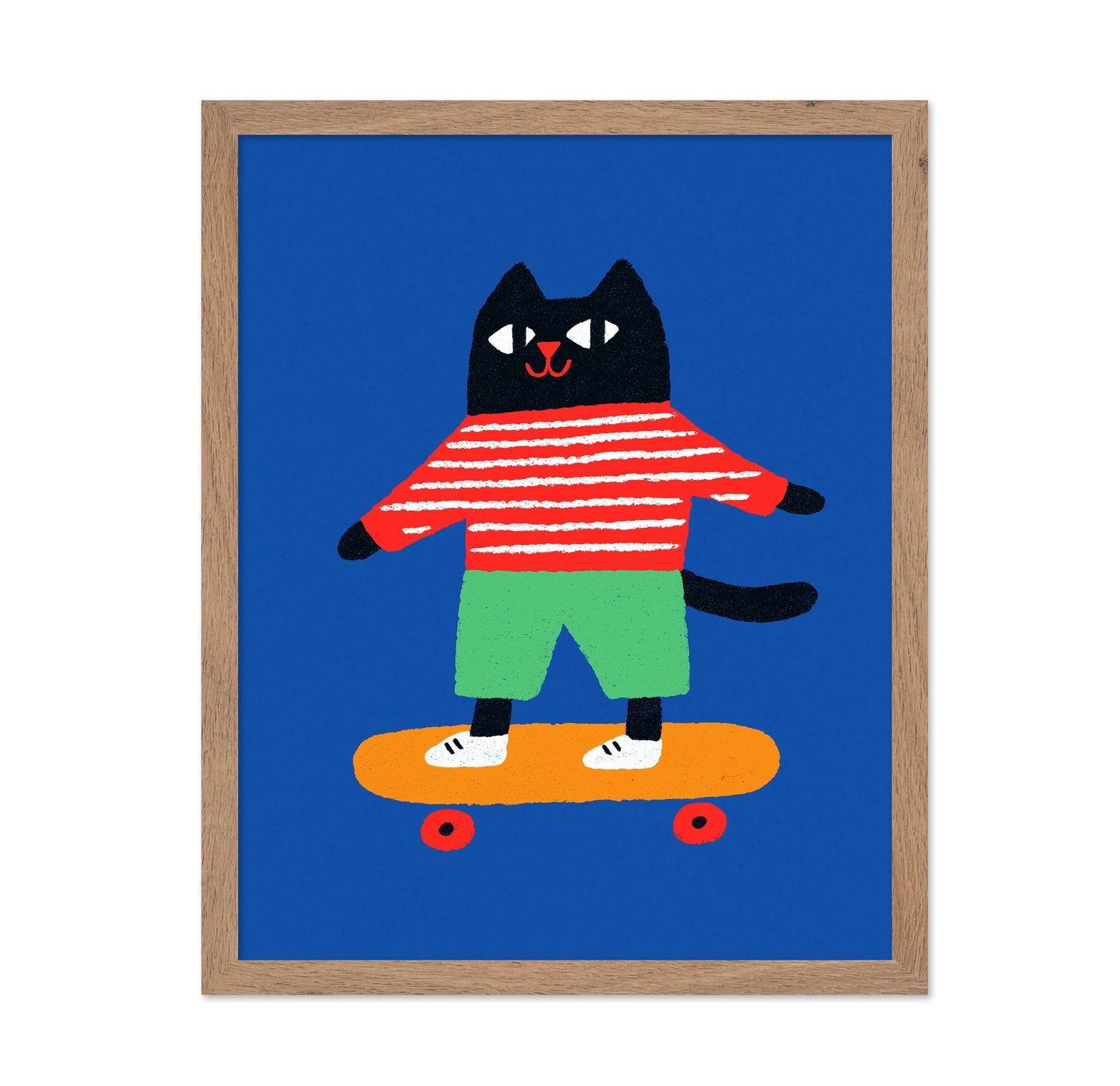 Skateboarding Cat