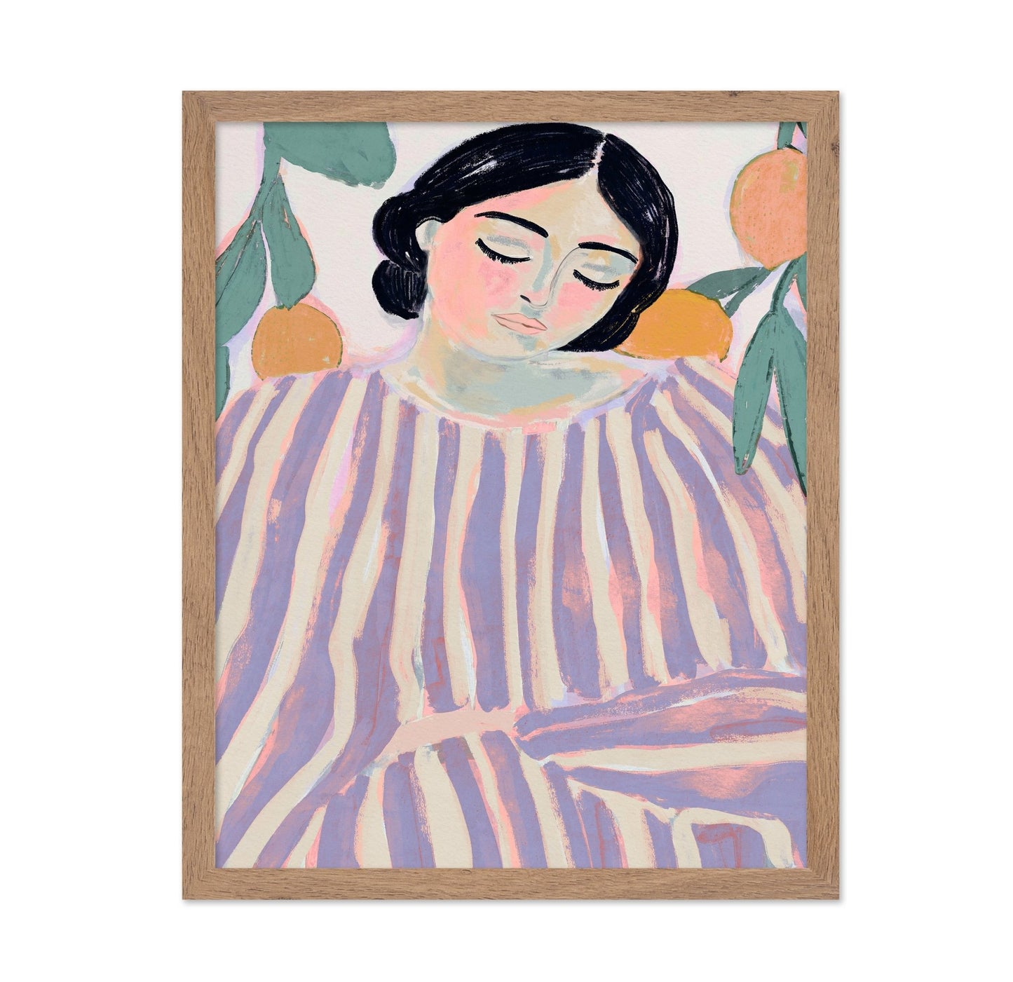 Resting Striped Woman
