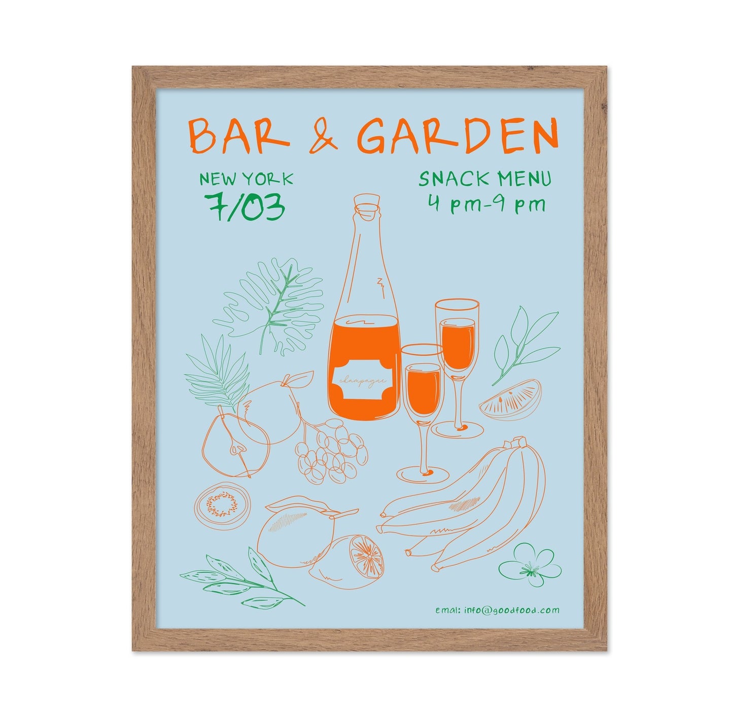 Bar Garden Poster