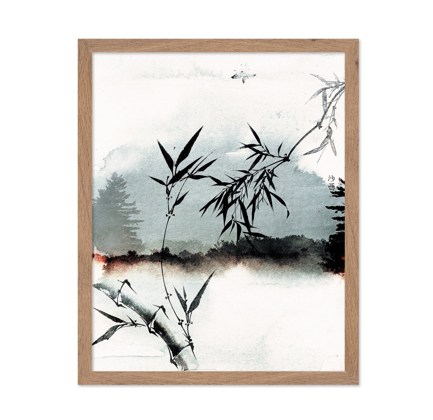 Bamboo Ink Landscape