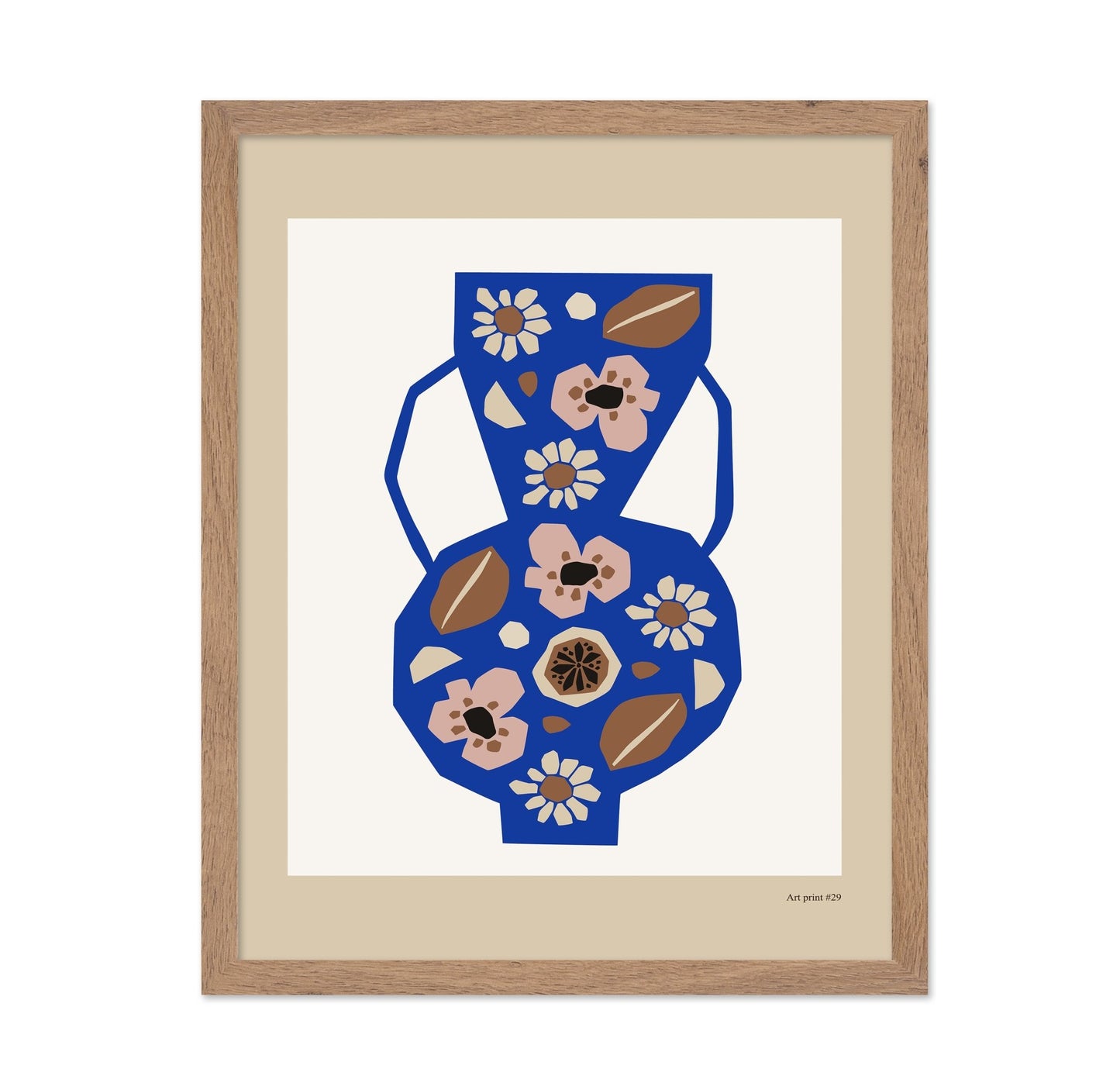 Blue Floral Vase No2
