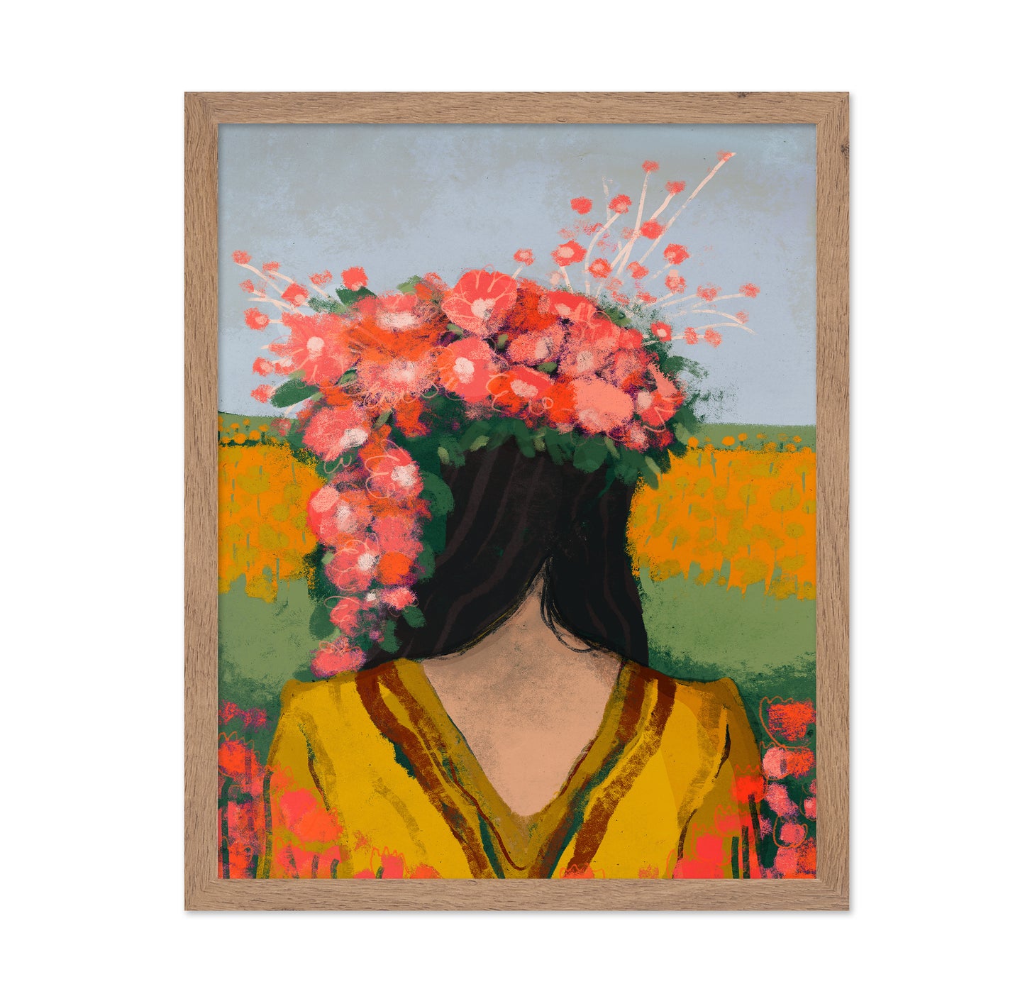 Floral Head Portrait No1