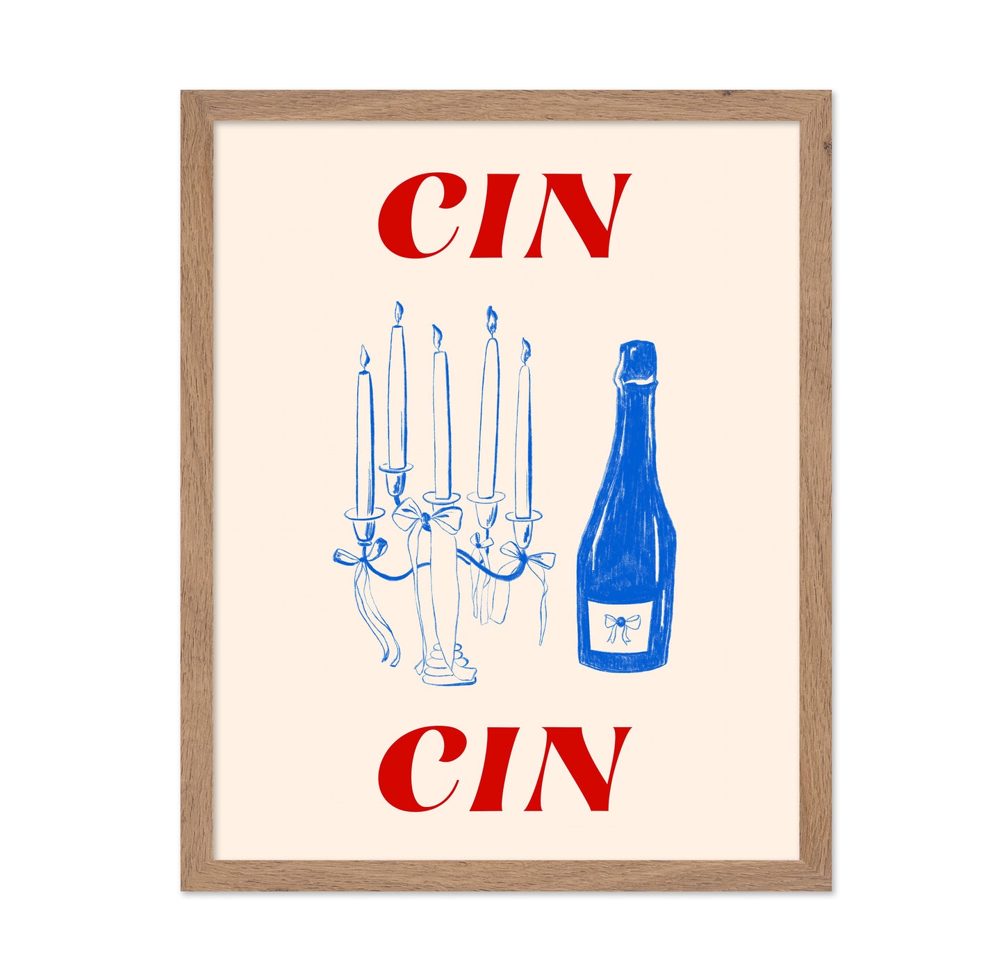 Candle And Wine Sketch