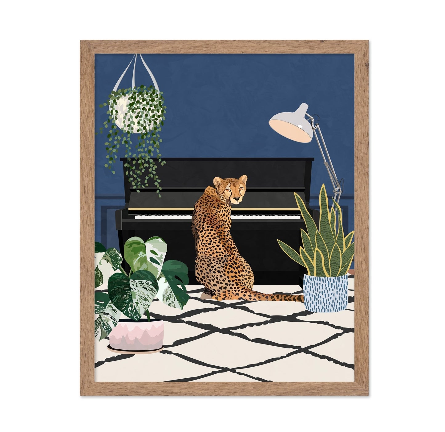 Leopard Piano Room