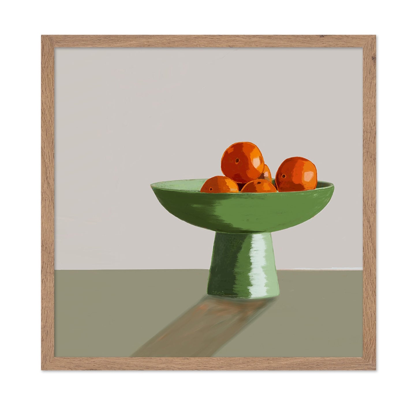 Oranges In Green Bowl No1