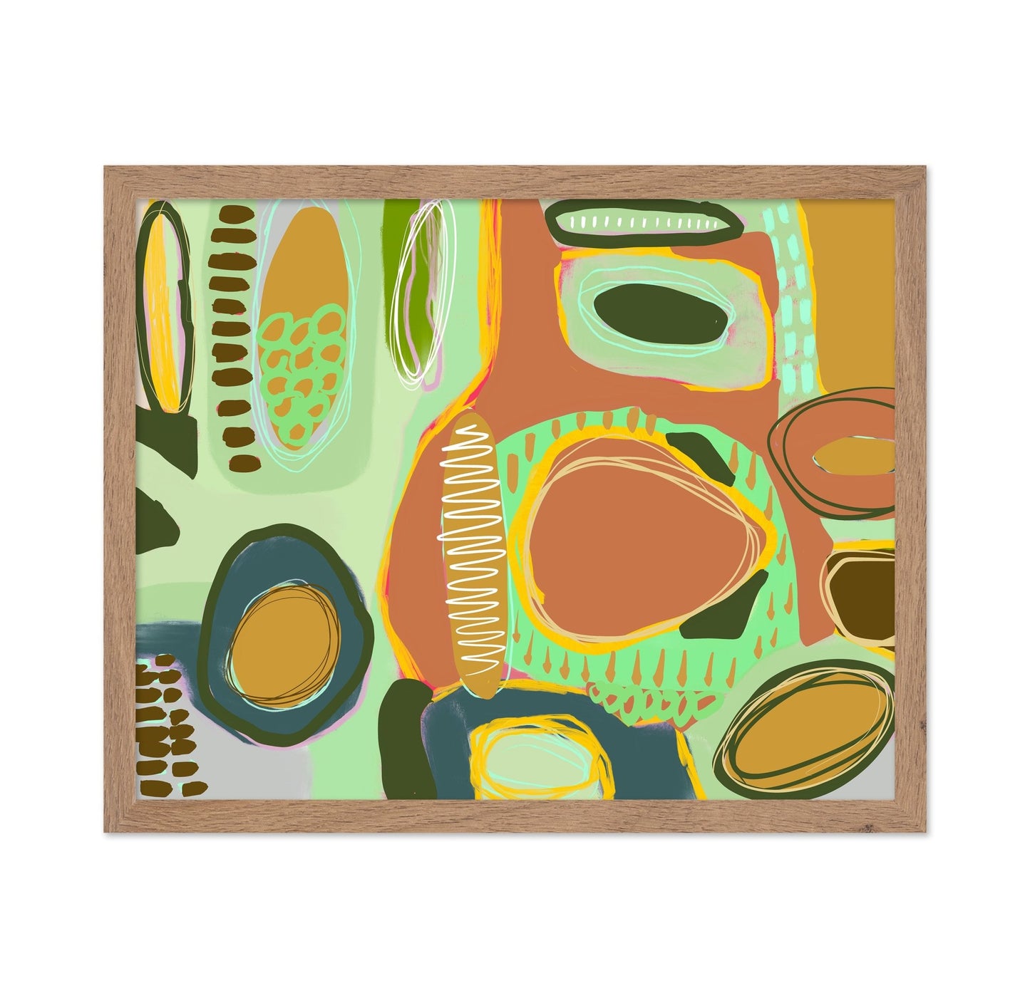 Colorful Organic Shapes No3