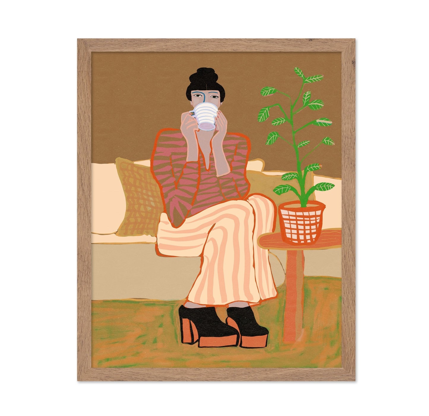 Woman With Coffee Moment
