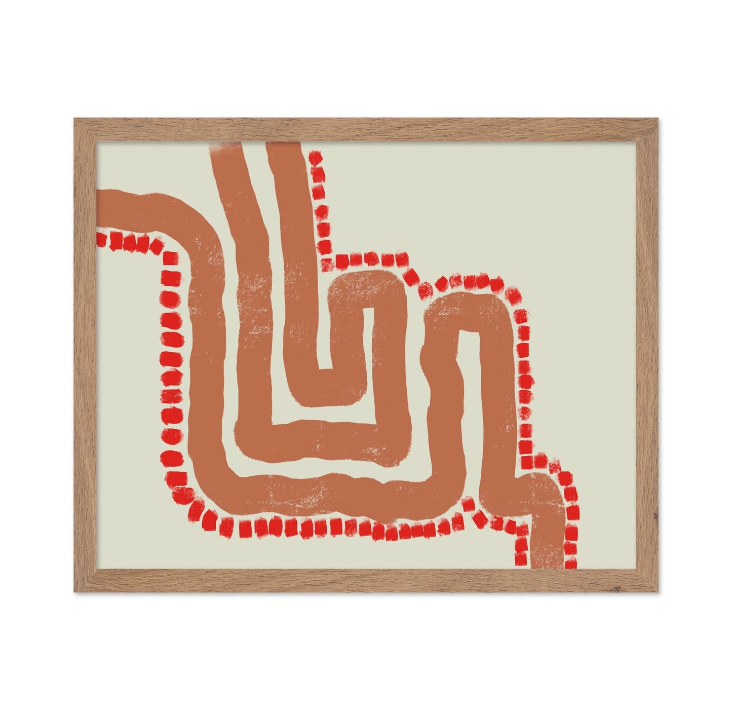 Red Path Abstract