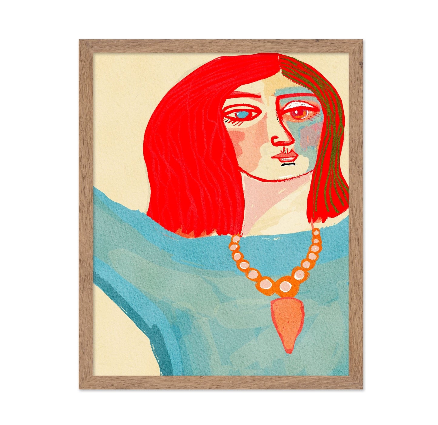 Red Hair Necklace