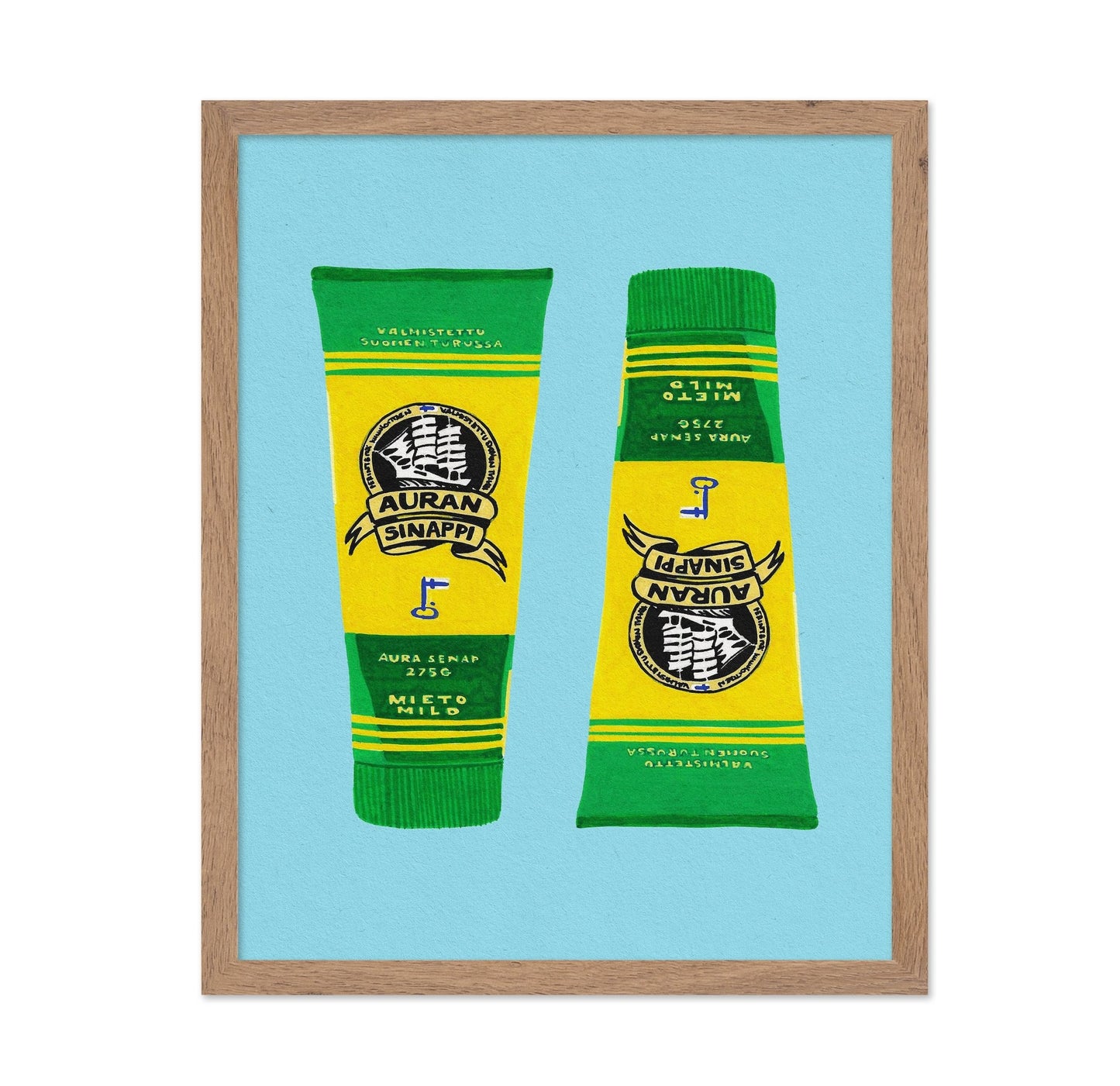 Vintage Mustard Tubes