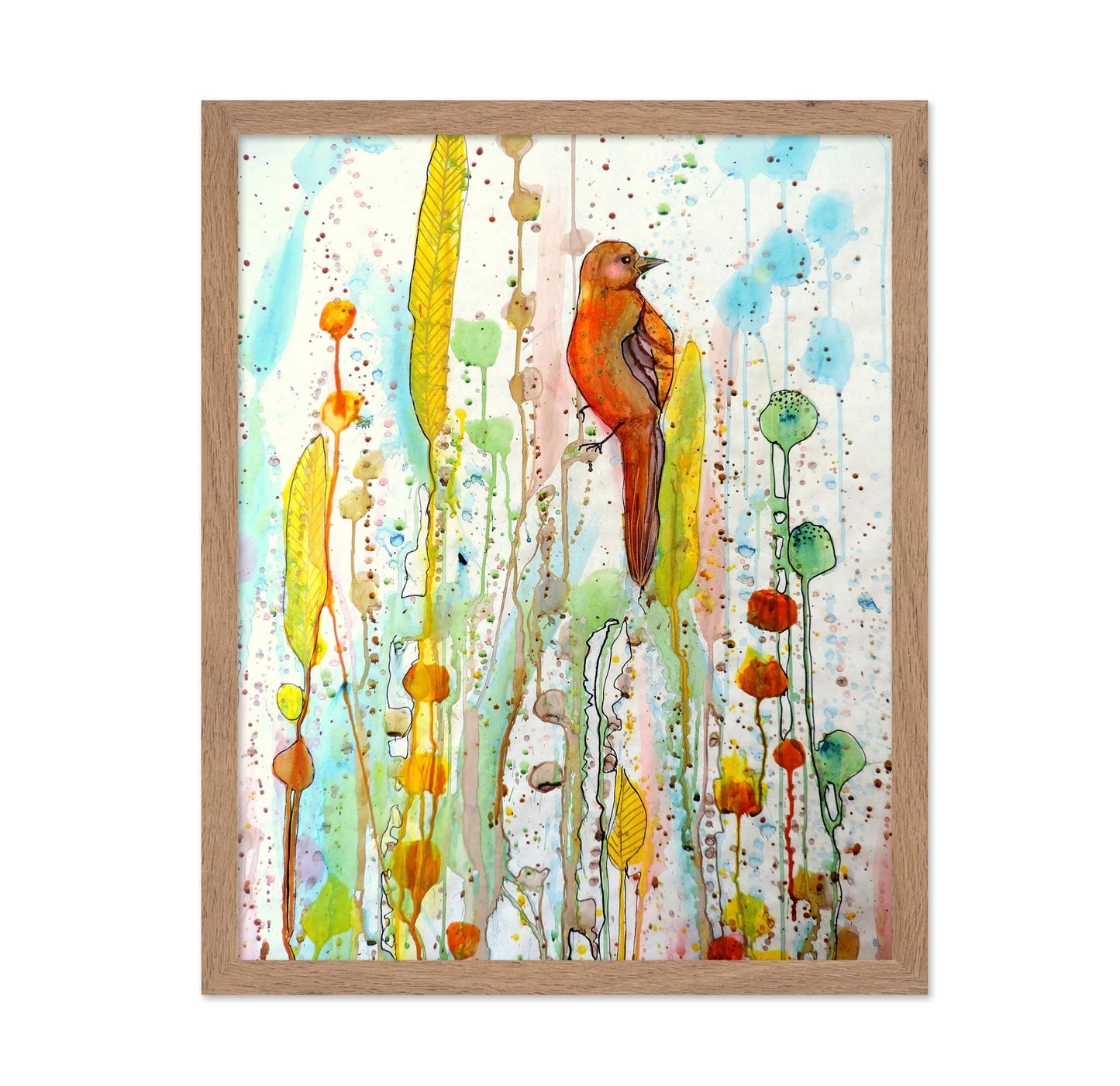 Orange Bird Garden