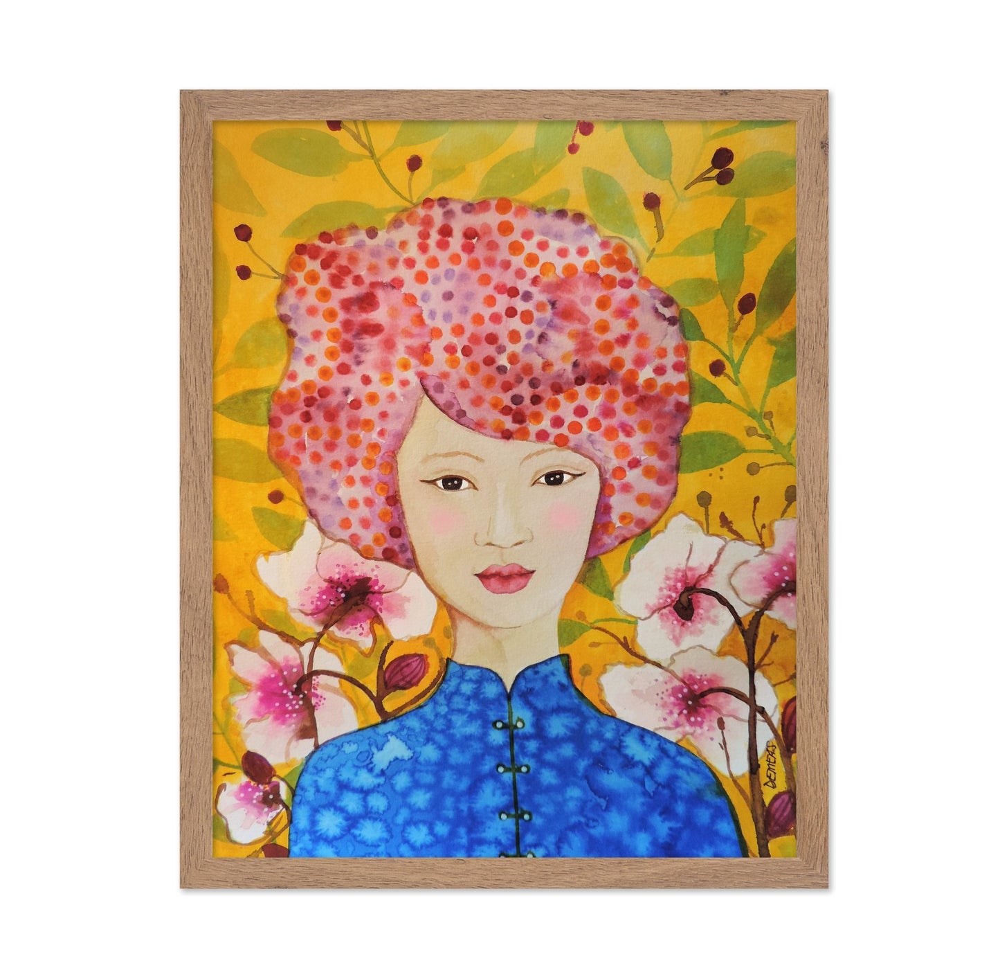 Floral Portrait Woman No3