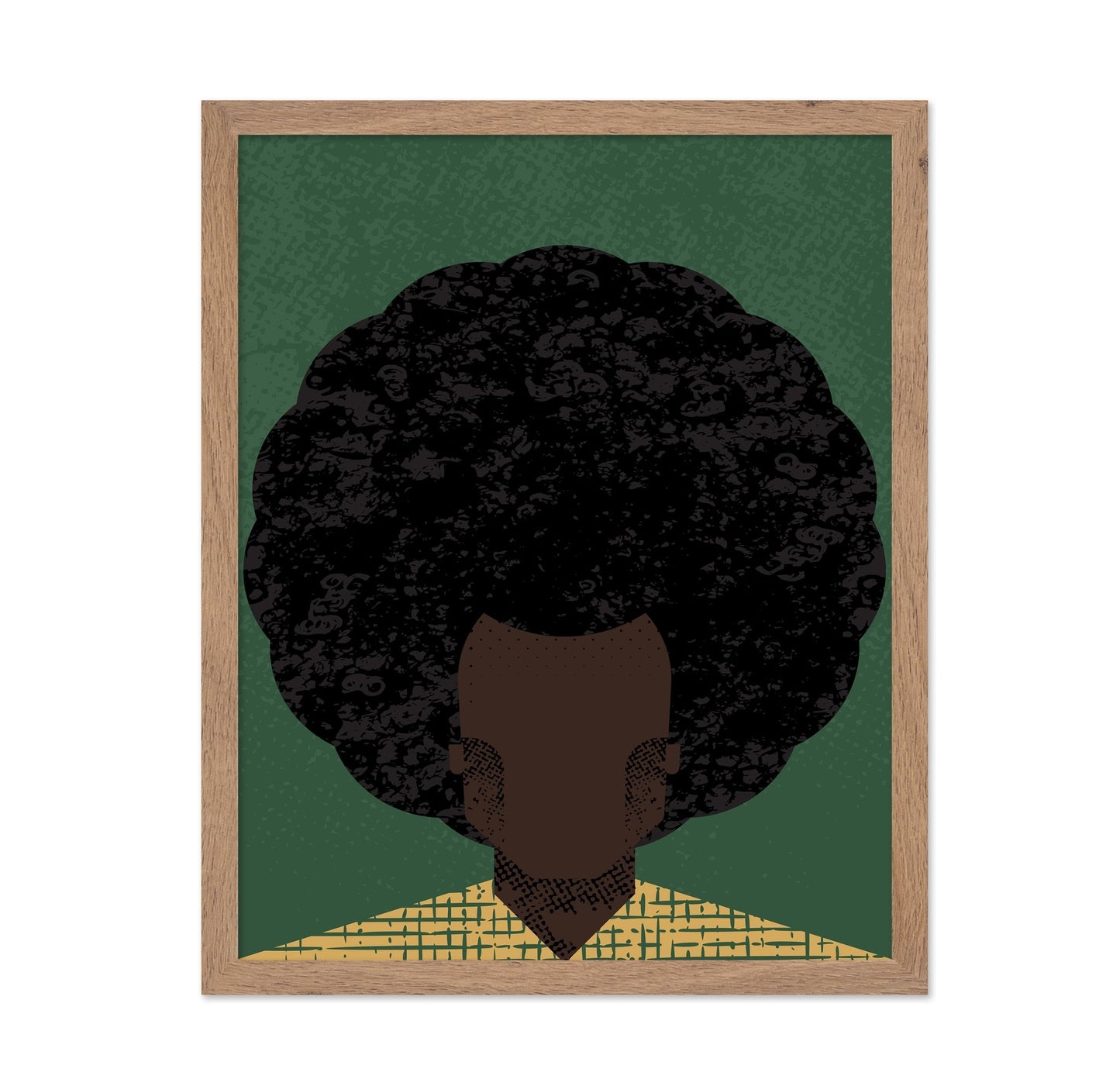 Afro Portrait Silhouette