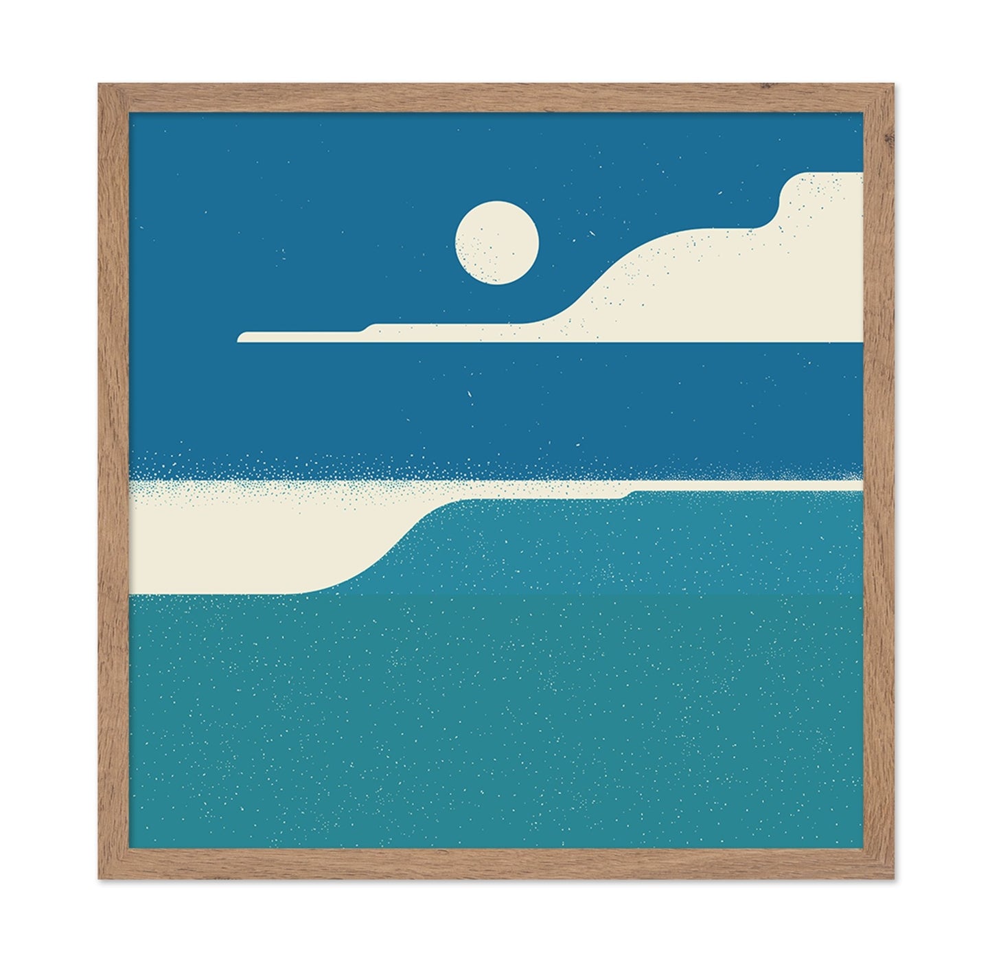 Title: Coastal Moon Horizon