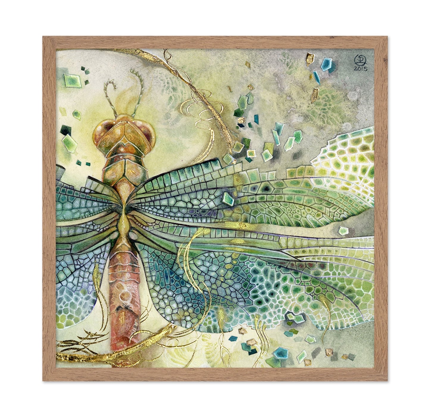 Mosaic Dragonfly Wing