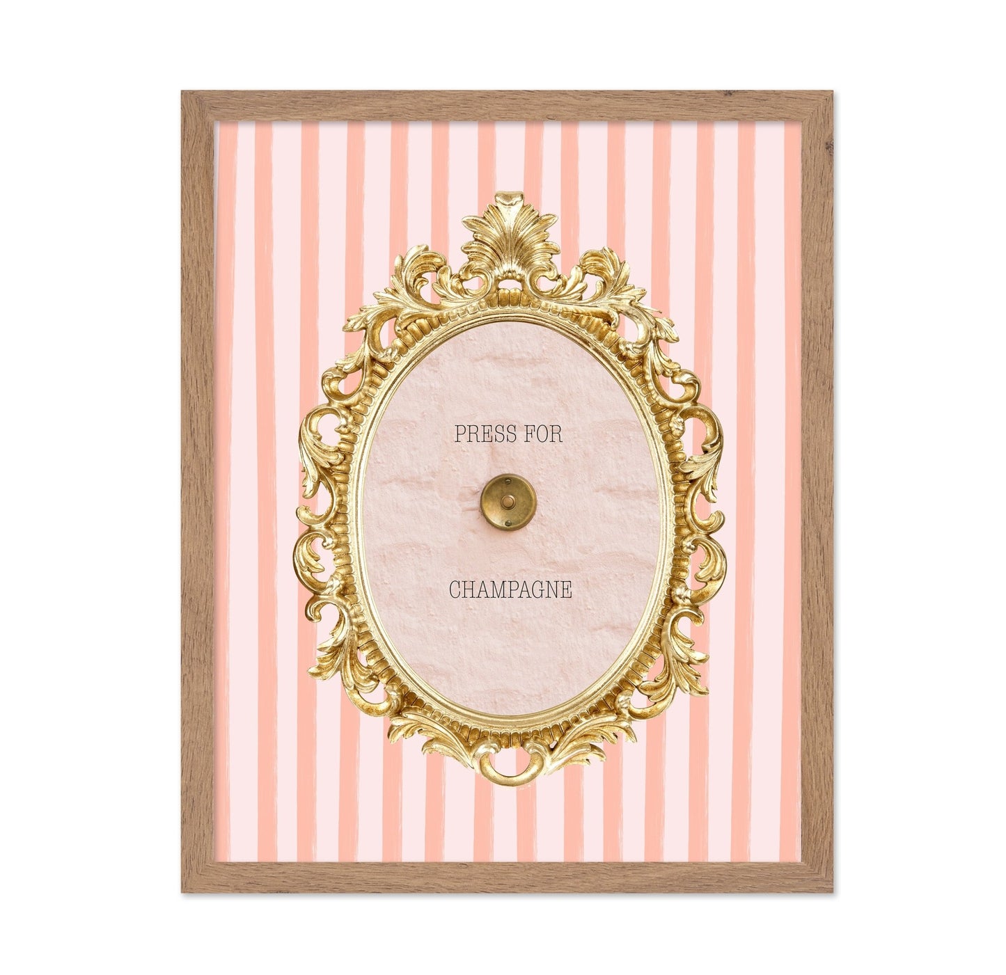 Champagne Button Frame