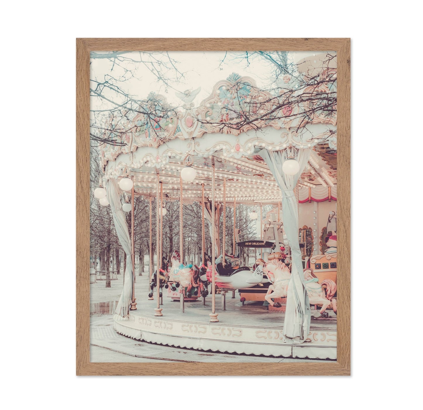 Vintage Carousel Scene