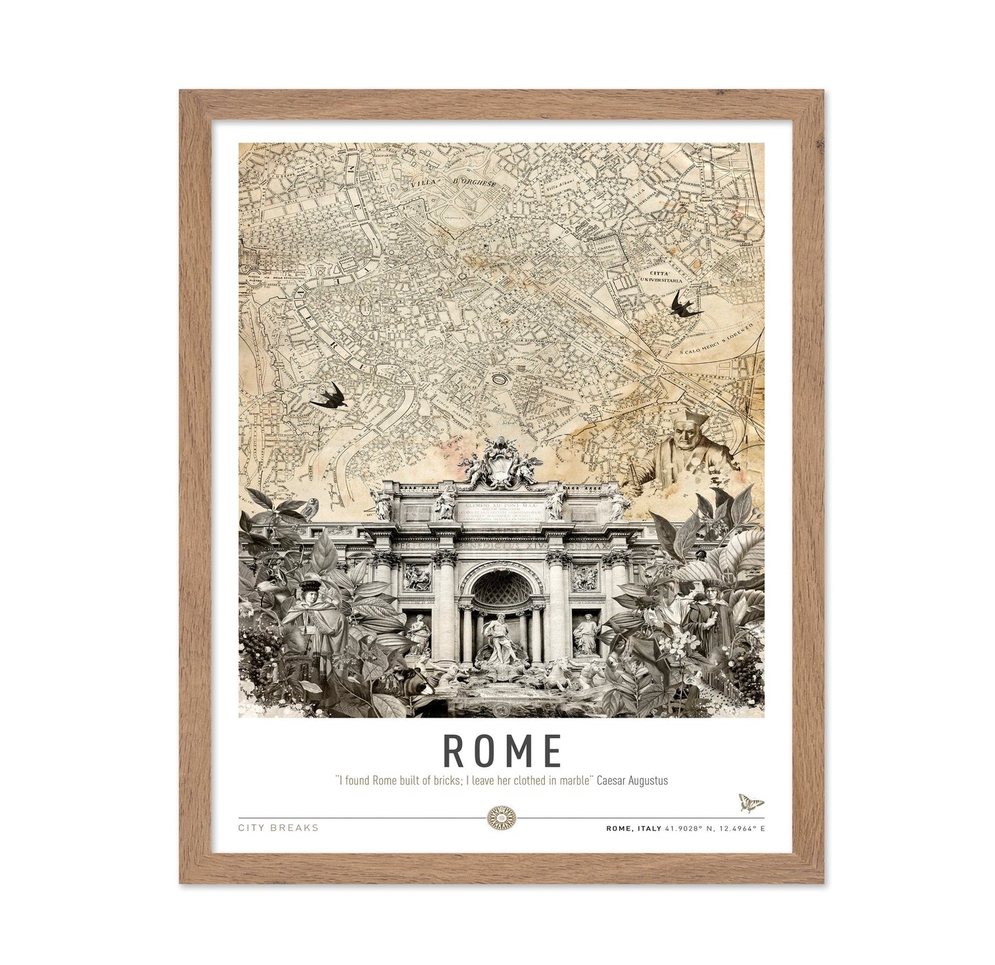 Rome Fountain Map