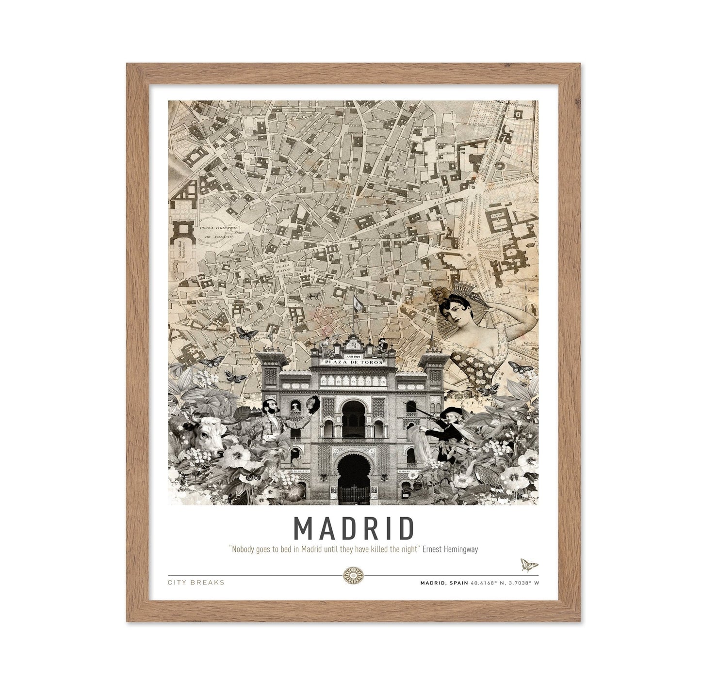 Madrid Vintage Collage No1