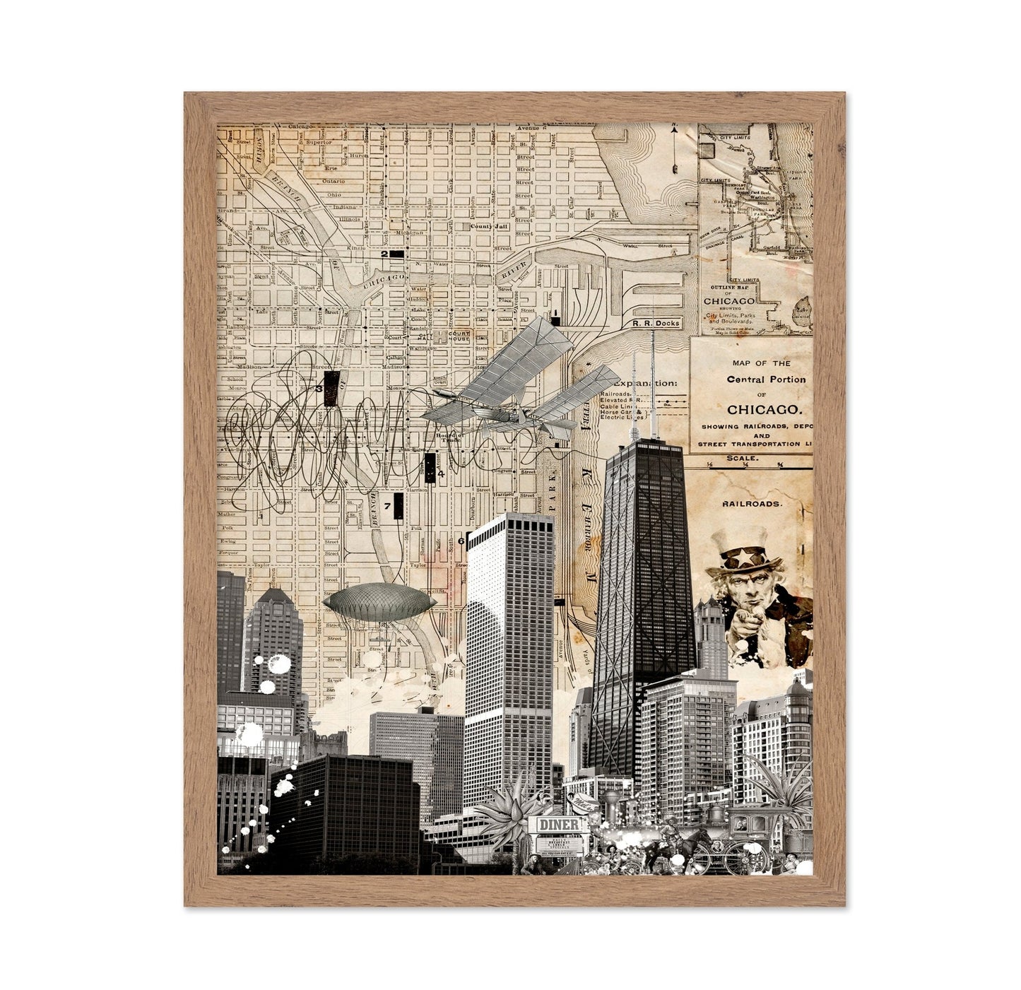 Chicago Vintage Collage