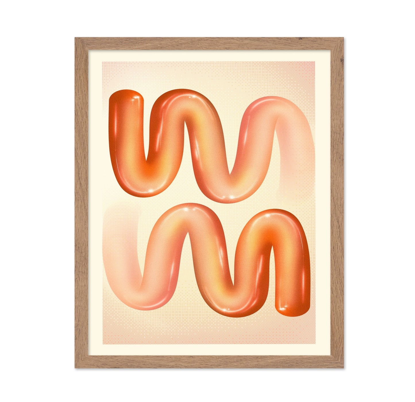 Glossy Orange Wave