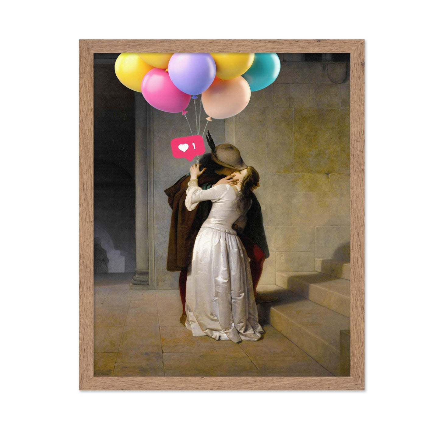 Balloon Kiss Painting