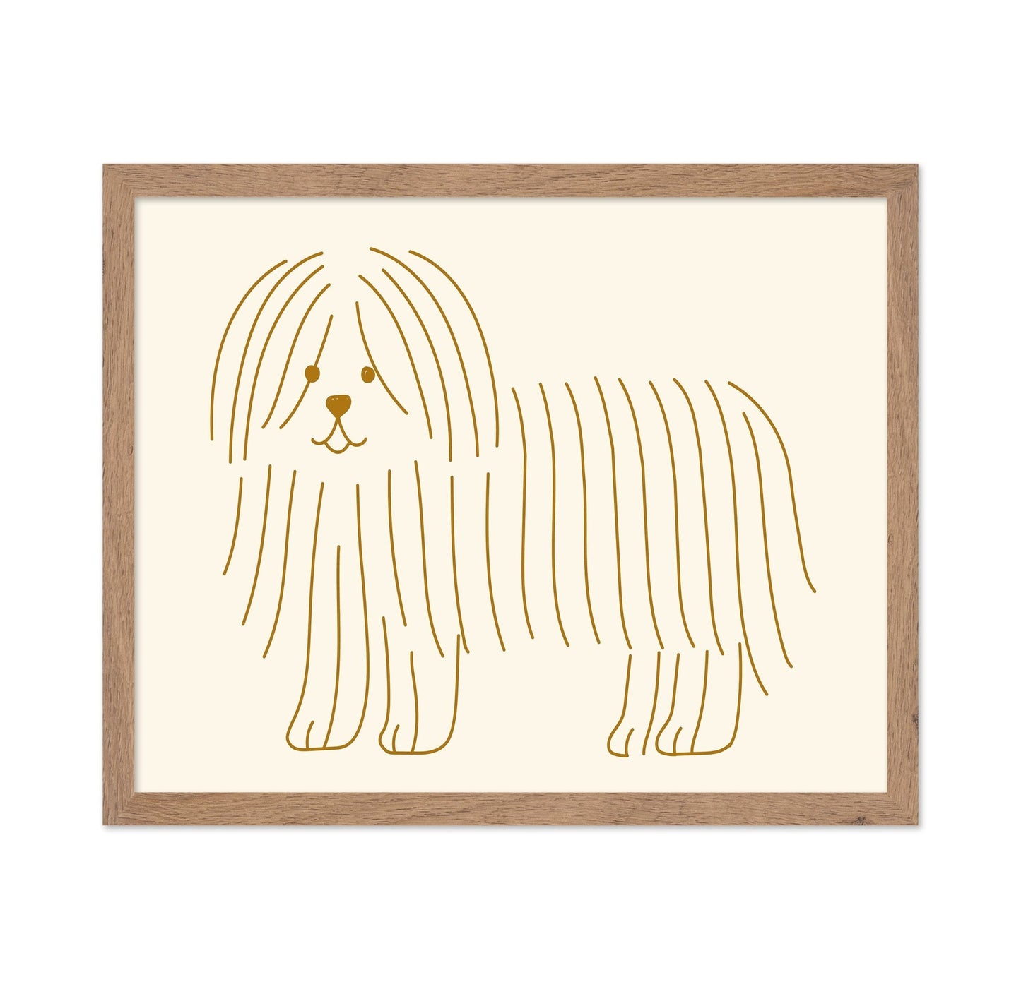 Minimal Dog Line Art