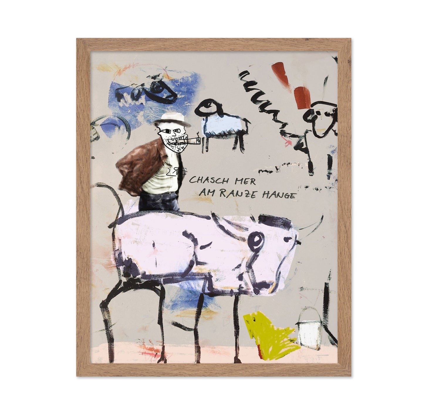 Abstract Cowboy Horse