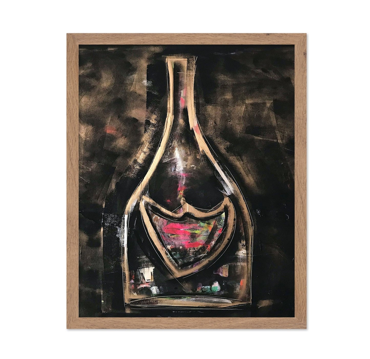 Abstract Wine Bottle