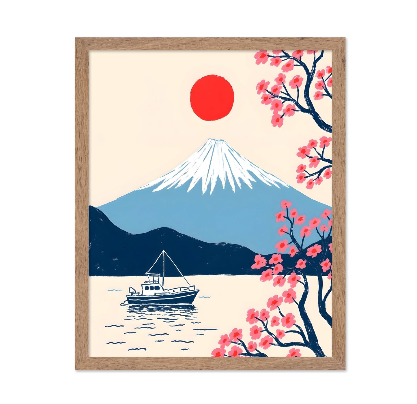 Fuji Sun Boat Scene