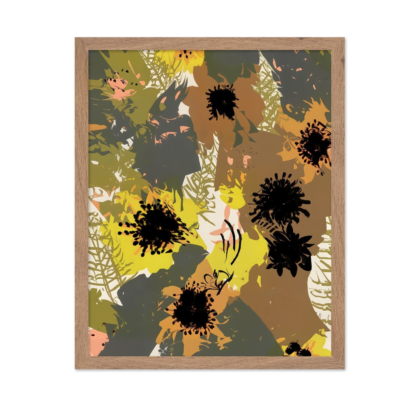 Golden Floral Silhouette
