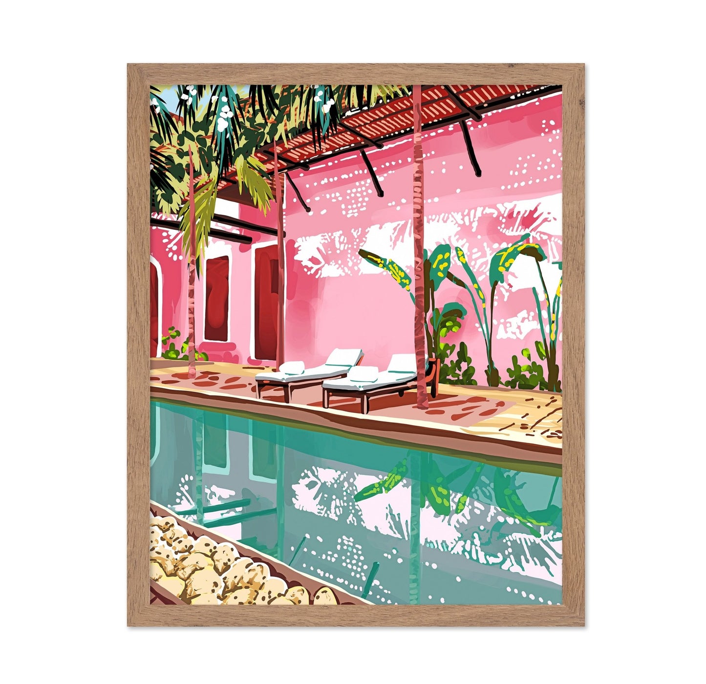 Pink Tropical Pool