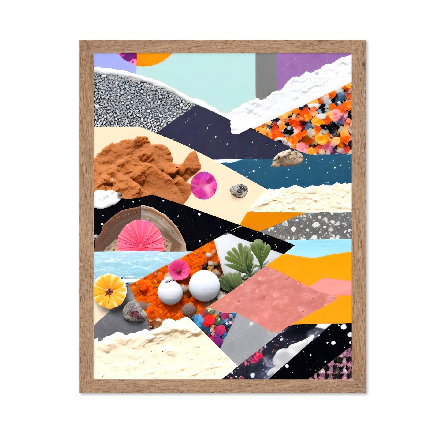 Abstract Collage Layers