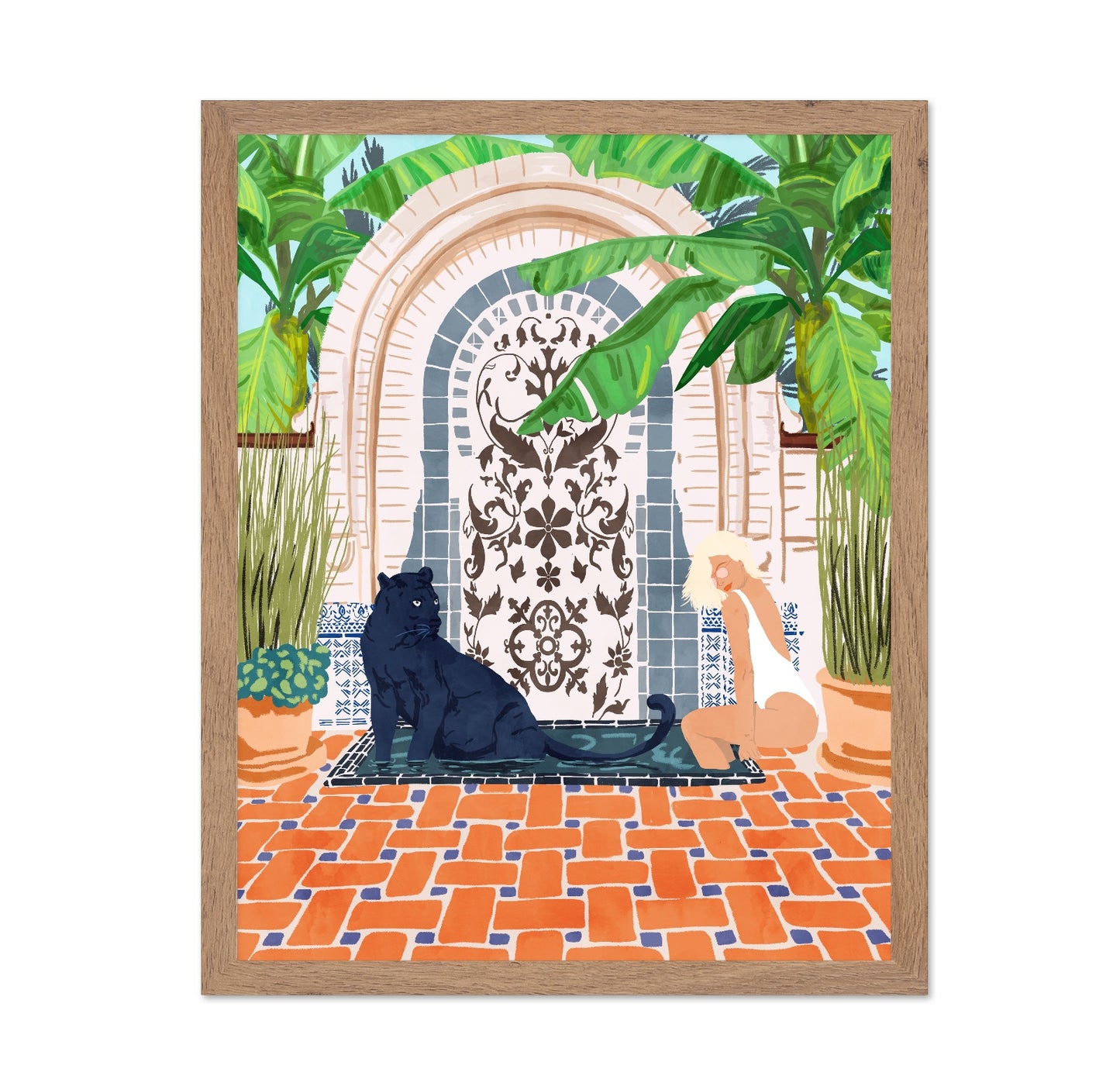 Panther Courtyard Scene